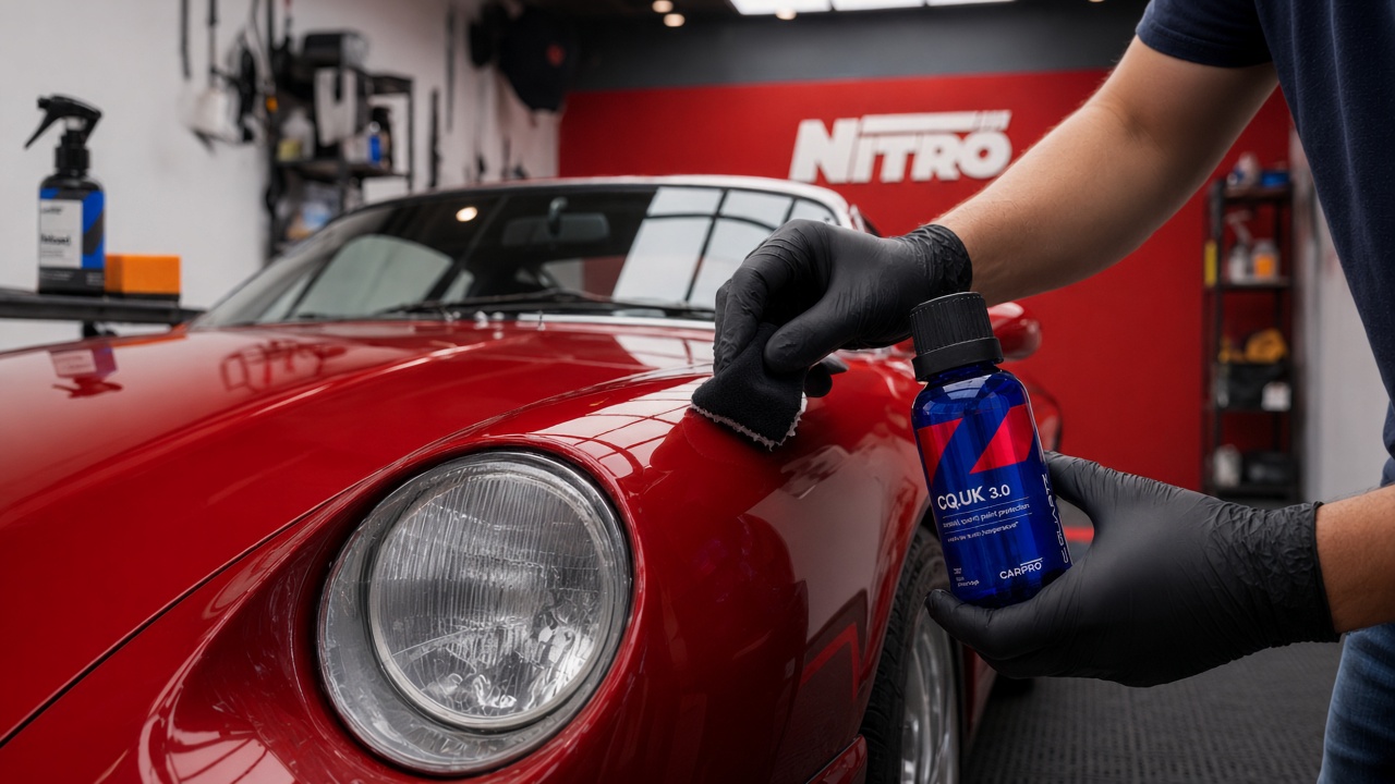 CarPro CQUK ceramic coating applied by hand at Nitro in To Kwa Wan
