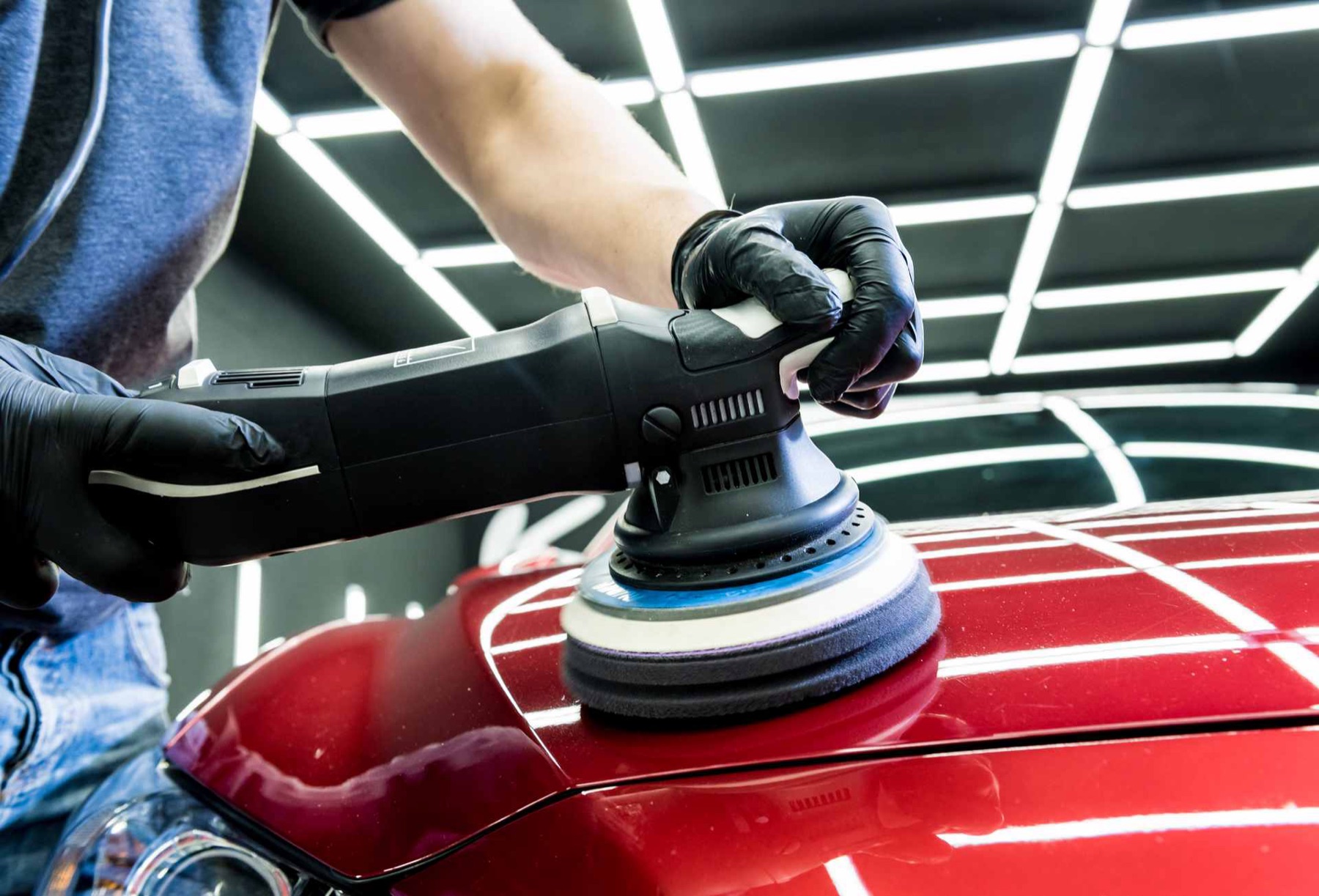 Paint correction with a dual-action polisher